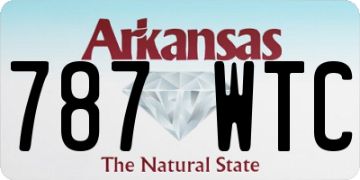 AR license plate 787WTC