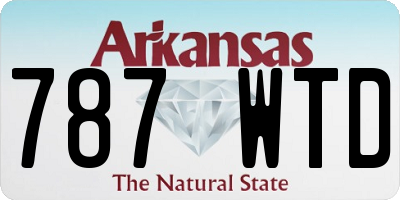 AR license plate 787WTD