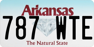 AR license plate 787WTE