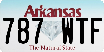 AR license plate 787WTF