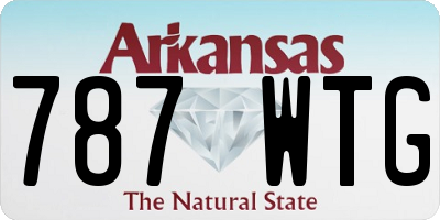 AR license plate 787WTG