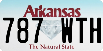 AR license plate 787WTH