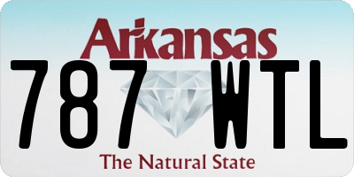 AR license plate 787WTL