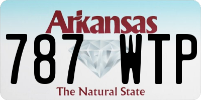 AR license plate 787WTP