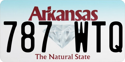 AR license plate 787WTQ