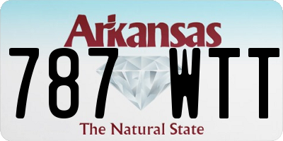 AR license plate 787WTT
