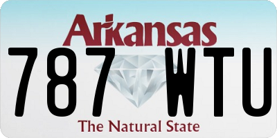 AR license plate 787WTU