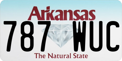 AR license plate 787WUC