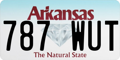 AR license plate 787WUT