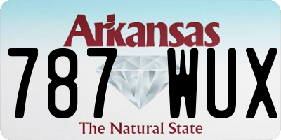 AR license plate 787WUX