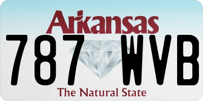 AR license plate 787WVB