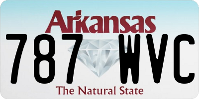 AR license plate 787WVC