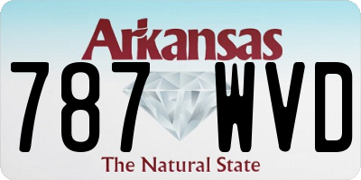 AR license plate 787WVD