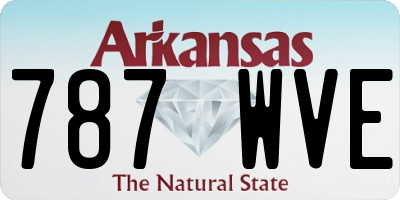 AR license plate 787WVE