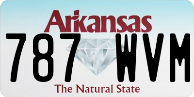 AR license plate 787WVM