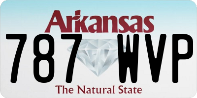 AR license plate 787WVP