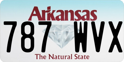 AR license plate 787WVX