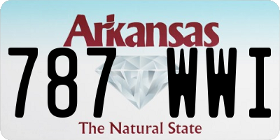 AR license plate 787WWI