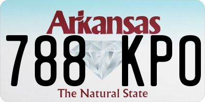 AR license plate 788KPO