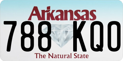 AR license plate 788KQO