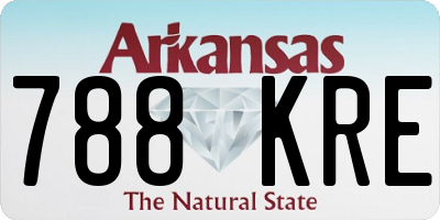 AR license plate 788KRE