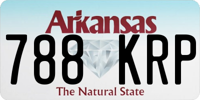 AR license plate 788KRP