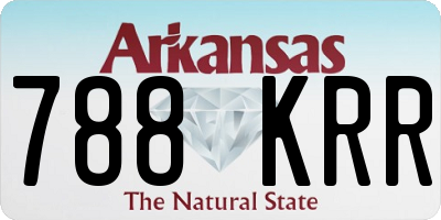 AR license plate 788KRR