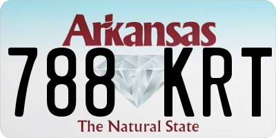 AR license plate 788KRT