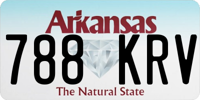 AR license plate 788KRV