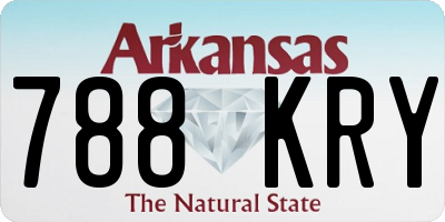 AR license plate 788KRY