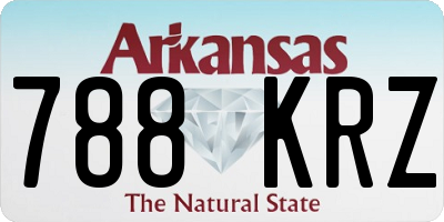AR license plate 788KRZ