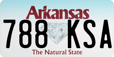 AR license plate 788KSA