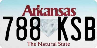 AR license plate 788KSB