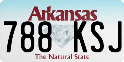 AR license plate 788KSJ