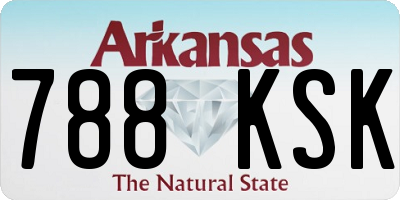 AR license plate 788KSK
