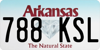 AR license plate 788KSL