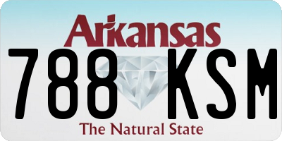 AR license plate 788KSM