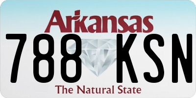 AR license plate 788KSN