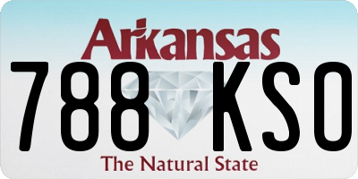 AR license plate 788KSO