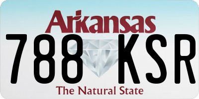 AR license plate 788KSR