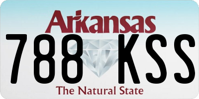 AR license plate 788KSS