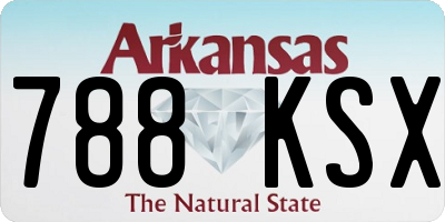 AR license plate 788KSX