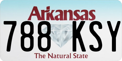 AR license plate 788KSY