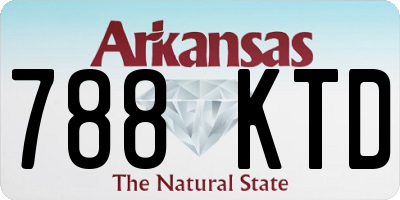 AR license plate 788KTD