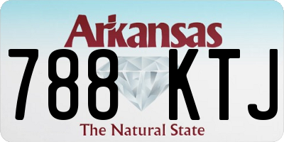 AR license plate 788KTJ