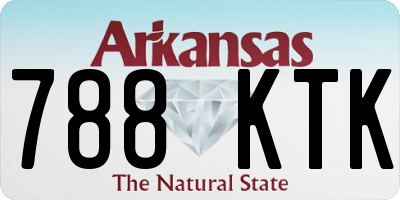 AR license plate 788KTK