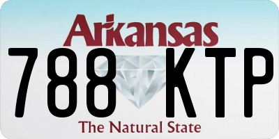 AR license plate 788KTP