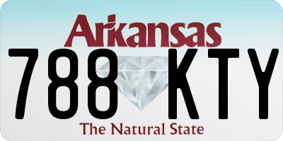 AR license plate 788KTY