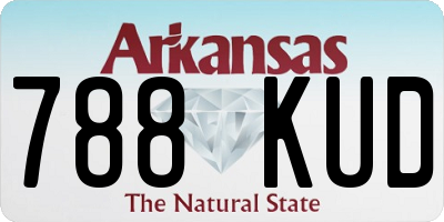 AR license plate 788KUD