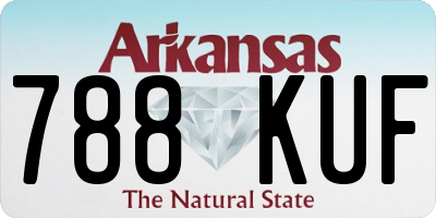 AR license plate 788KUF